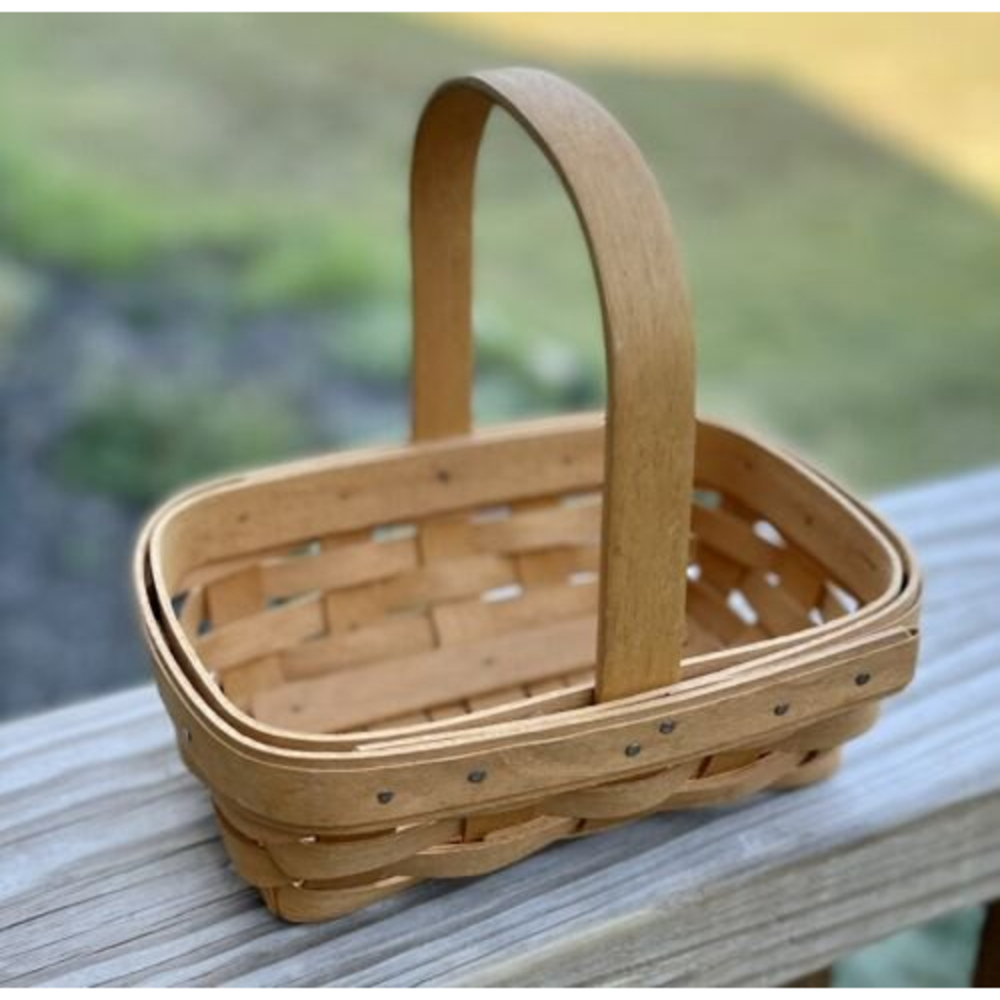 1996 Longaberger Small  Basket with Handle American Cancer Society